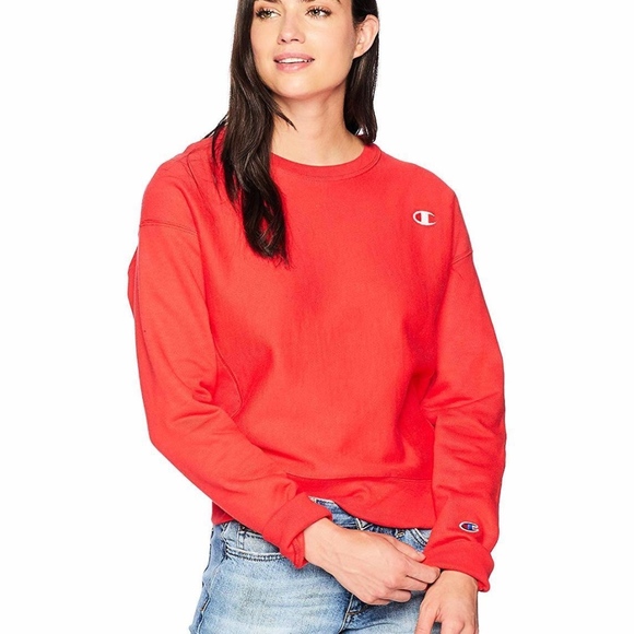 Champion Tops - new logo Champion Women's Reverse Weave Crew top